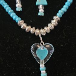 Necklace And Earrings Set With Bracelet 