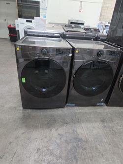 LG gas dryer front load thinQ black Stainless new