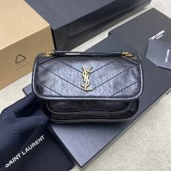 MINI Patent Leather YSL Women's Shoulder Bag