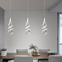 Pendant Spiral Led Light 3pack$40 Buy Individual $20 Each