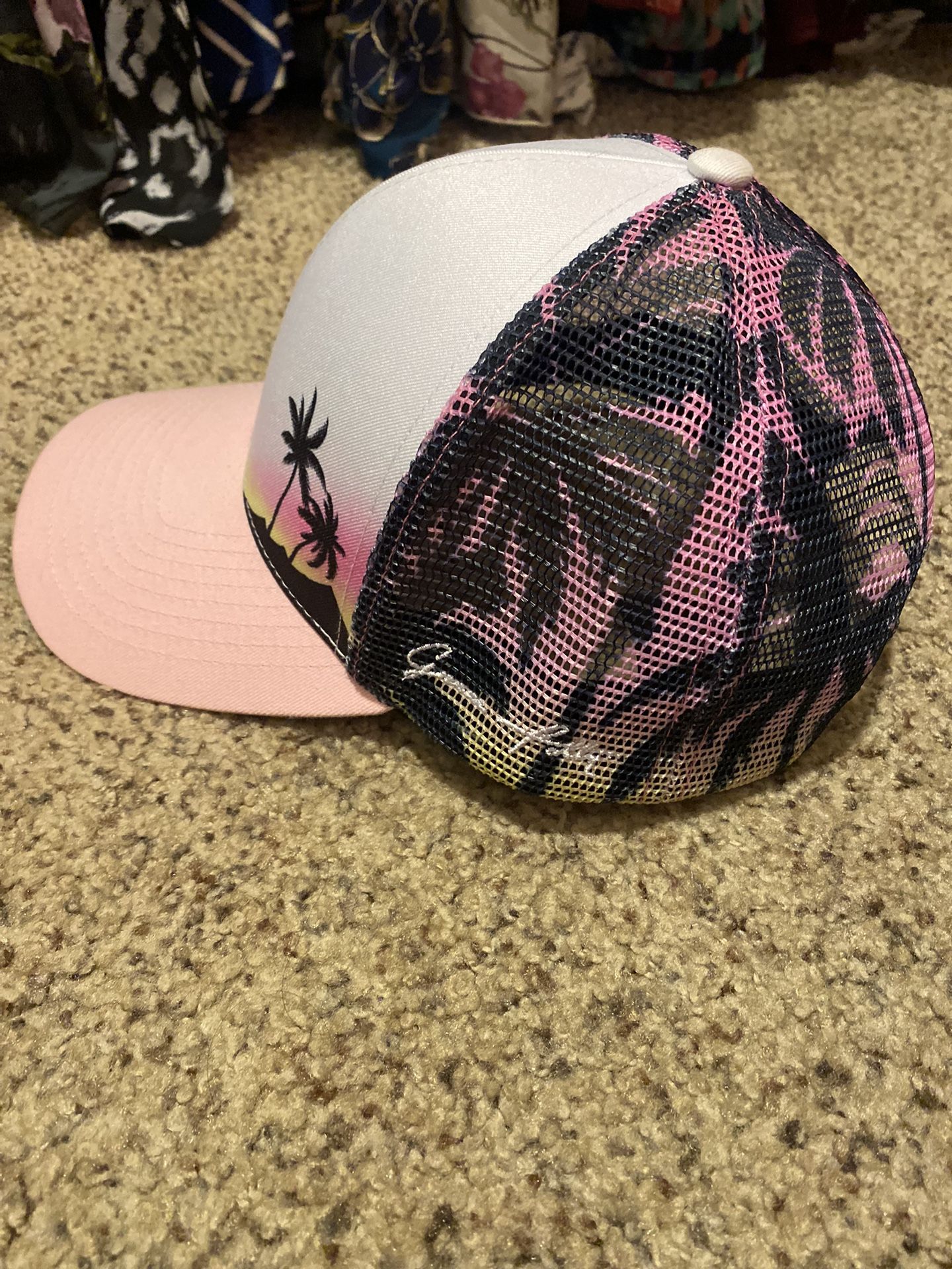 Girls Pink Trucker Hat