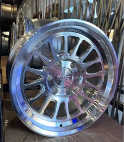 17” KMC KM447 Wheels 17x8.5” rims size Raw Machined Finish  Brand New in Box