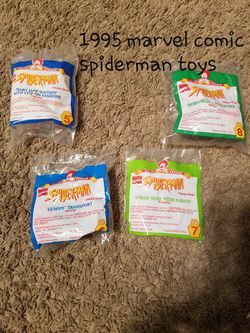 1995 McDonald's marvel comic spiderman toys