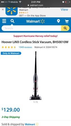 Hoover Linx cordless Vaccume cleaner $70