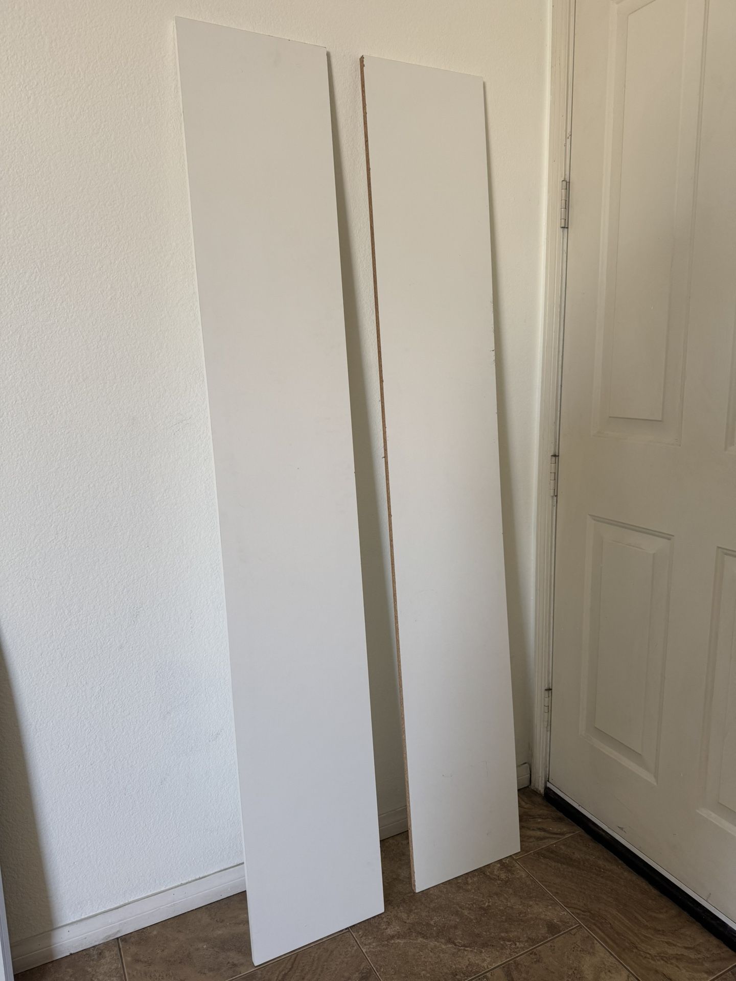 6’ X 1’ White Shelves