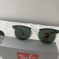 Ray Ban Sun Glasses Black On Transparent 0RB2398 