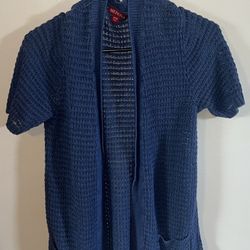 Knitted Short Sleeve Cardigan 