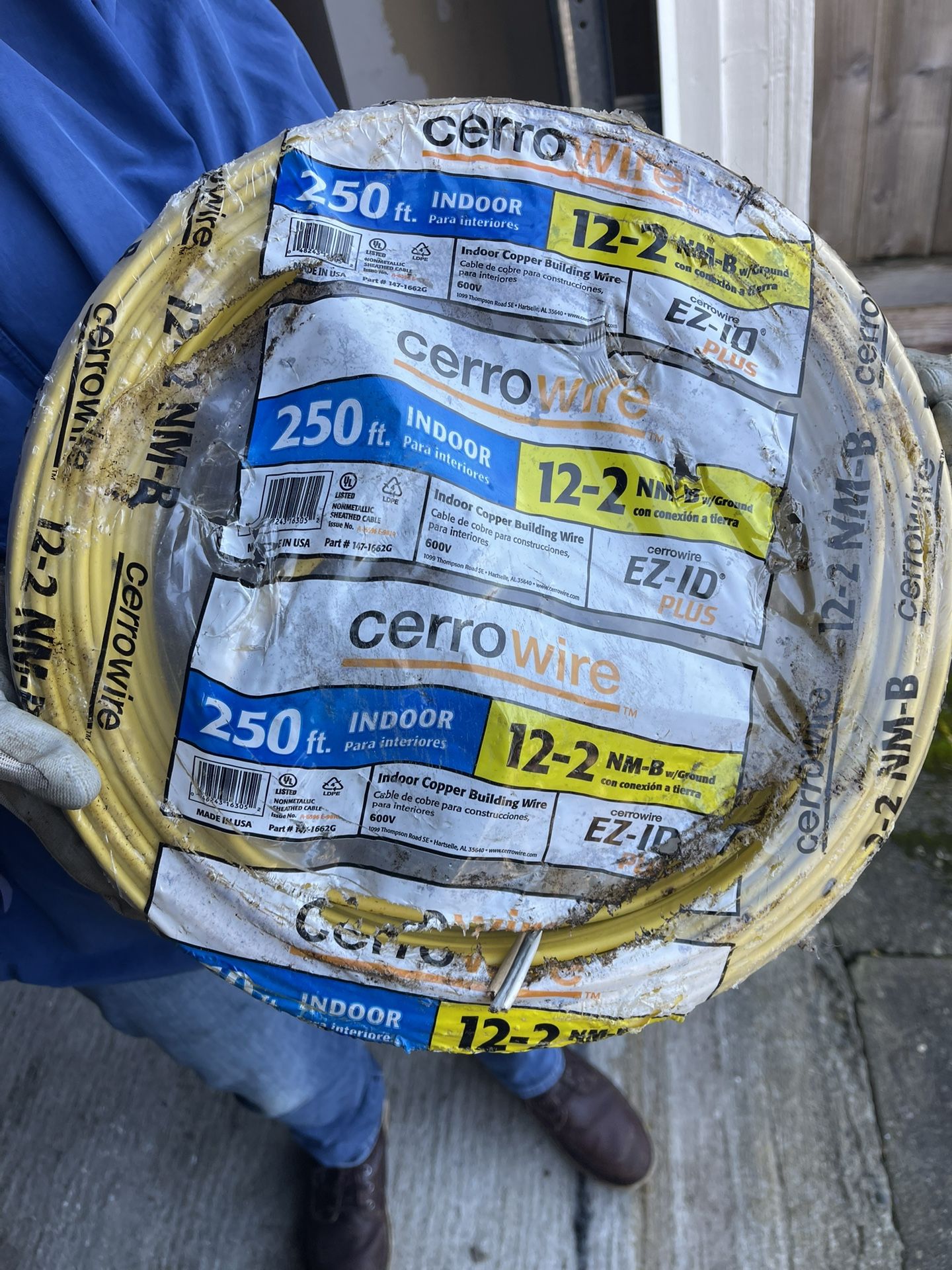 250ft Indoor Copper wire 12-2