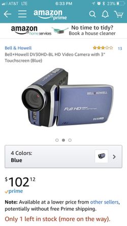 HD Video Cam Bell and Howell New