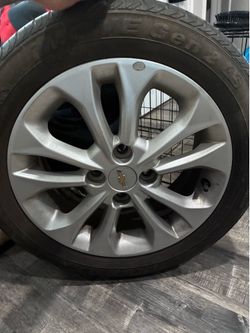 Factory OEM Chevrolet Spark 15-inch aluminum alloy wheel.