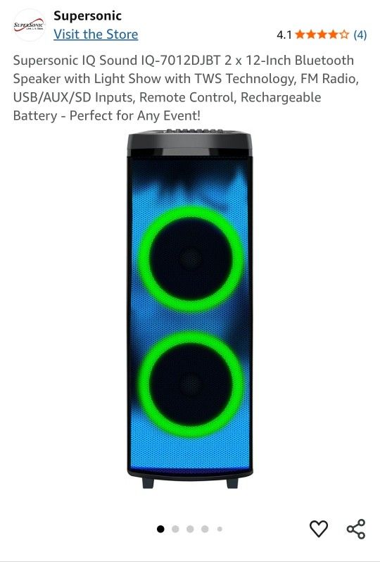 IQ Sound Bluetooth Speaker With Wireless Mic