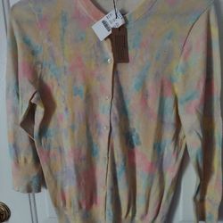 New J Crew Cotton Cardigan