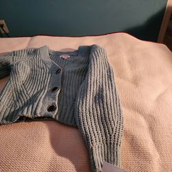 Girls' Button-Front Sweater 