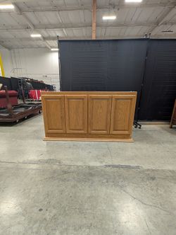Four-Door Wood Storage Cabinet
