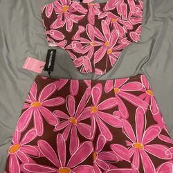 Pretty Little Thing Demin Skirt Set