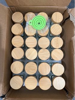 24 Spice jars with label  open box new