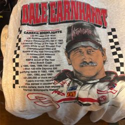 Vtg Dale Earnhardt nutmeg t - Sz L
