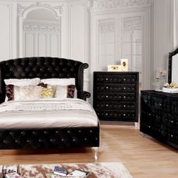 Queen Bed Dresser Mirror And Nightstand 