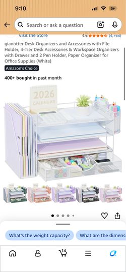 Desk organizer