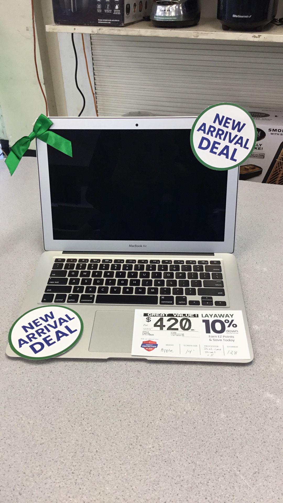 $420. Apple Laptop.