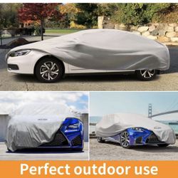 Car Cover Breathable Dust Prevention -Fits Sedan Hatchback Up to 200 Inch in Length