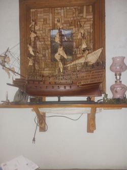 Model  Ship Very Old..