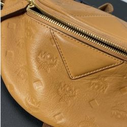 MCM Brown Leather Fanny Bag 