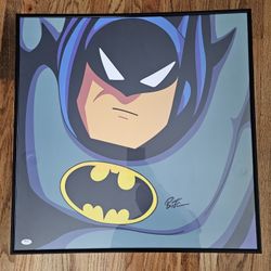 Batman Lithograph Signed 