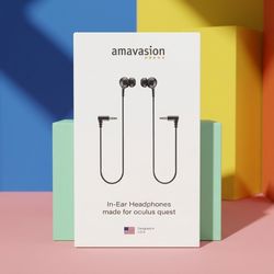 Brand New - Amavasion In-Ear Headphones for Oculus Quest - Black