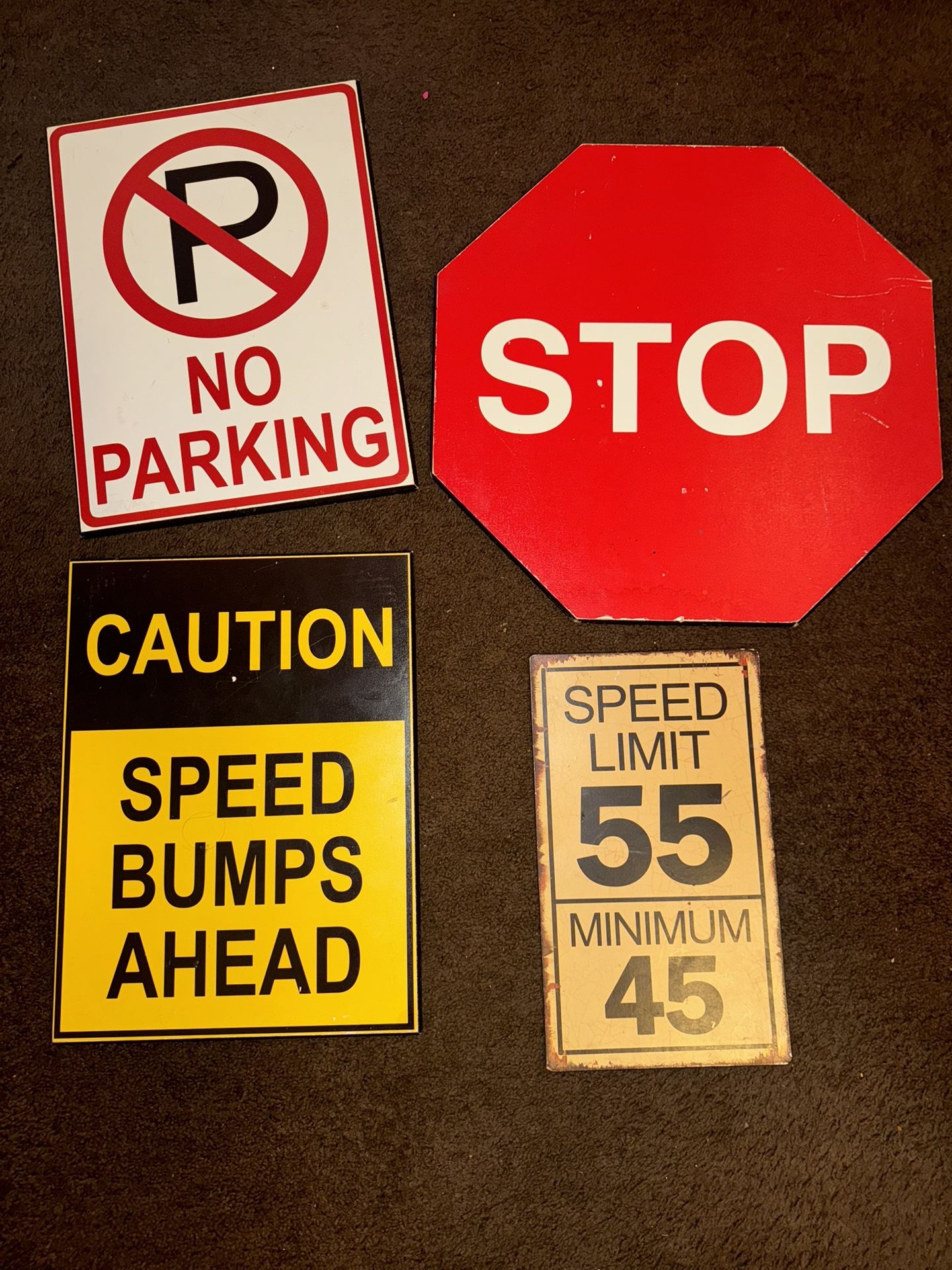 traffic sign wall decor