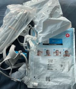 2 ResMed 63401 AirFit F20 Full Face Headgear Replacement Cushion SIZE S + 63468 + New Tube