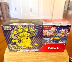 Pokémon TCG Surging Sparks ETB & Booster Bundle Costco 2-Pack