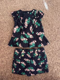 Janie & Jack Floral Set