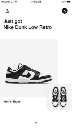 Nike Dunk Low Black White