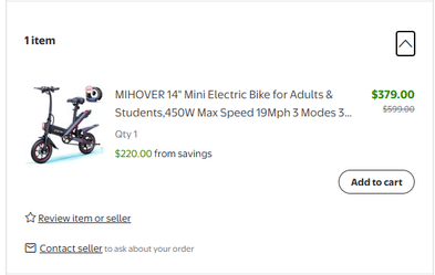 14" Black Mini E-Bike with Lock, 450W Max Speed 19Mph 3 Modes 30 Miles Range