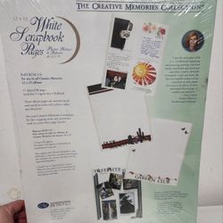 Creative Memories 12"×15" White Refill Pages RCM-15S. BNIP