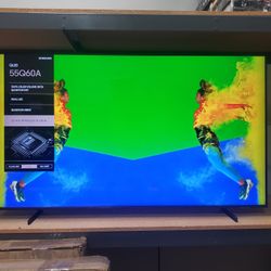 SAMSUNG 55" Q60A QLED SMART TV 4K HDR FANTASTIC PICTURE QUALITY GUARANTEED 🖥⚽️💯🖥💯🖥