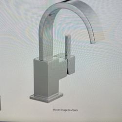 Vero Single Hole Single Handle bathroom Faucet With Metal Drain Assembly In Chrome 