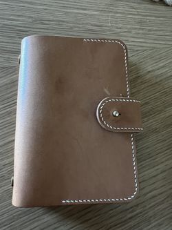 Pocket Ring Size Leather Planner