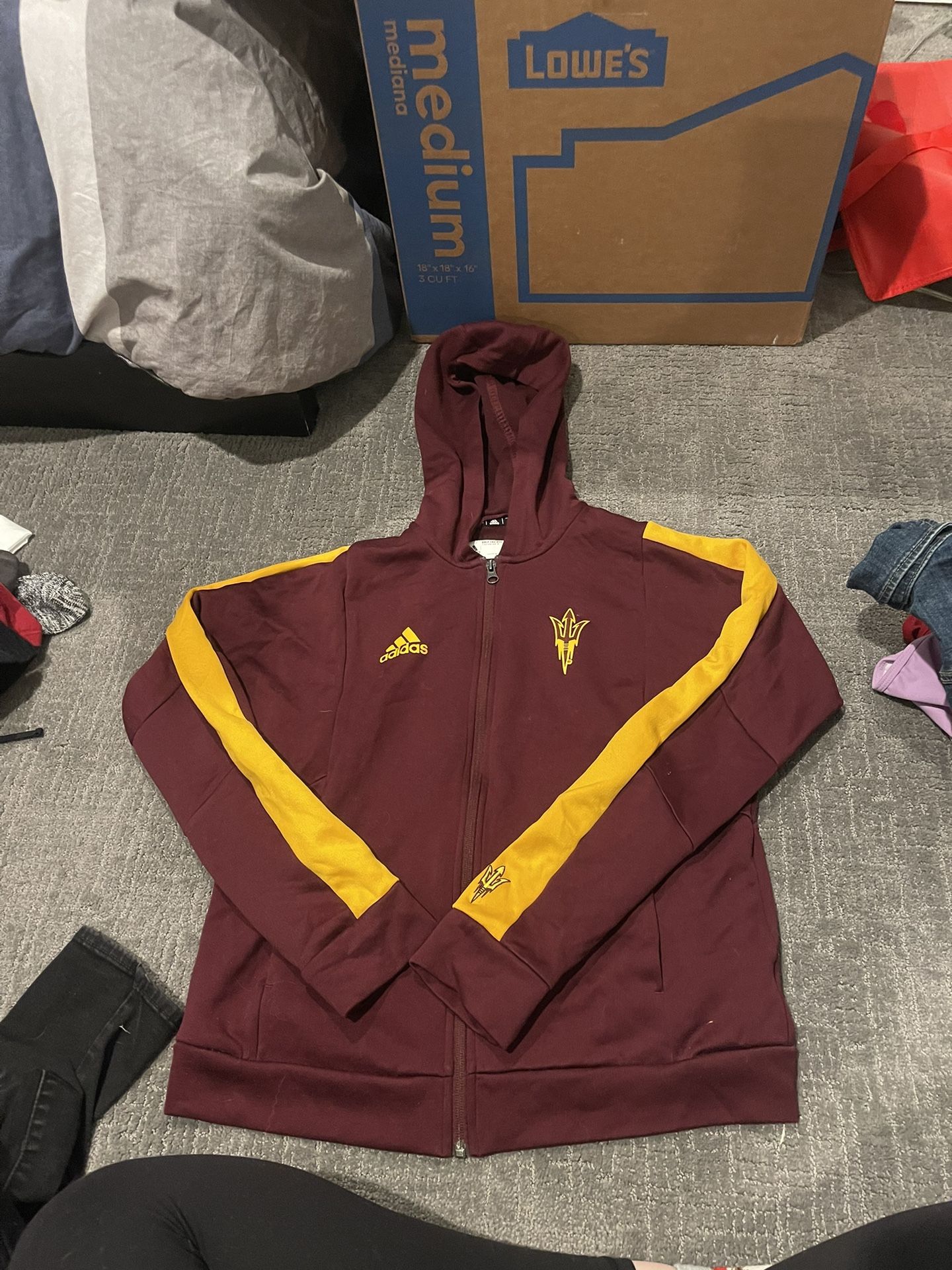 ASU Jacket Zip Up Adidas Size L