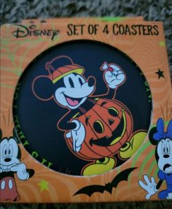 Halloween Disney Mickey Coasters Set New