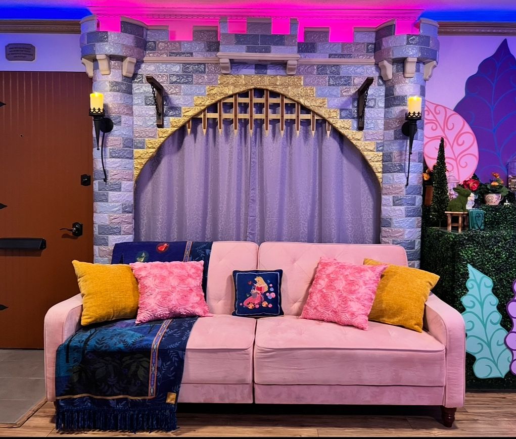 Pink Velvet Sleeper Sofa