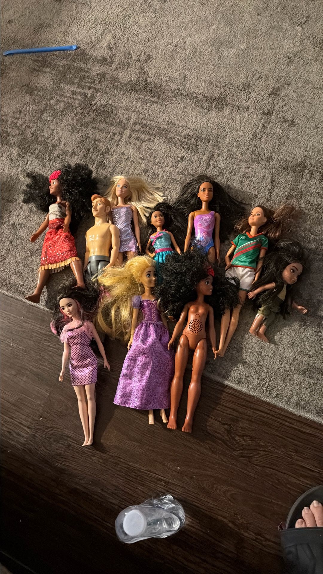 Barbies And Two Disney Dolls