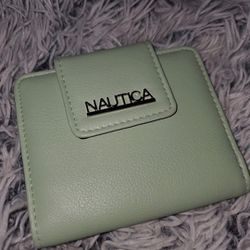 Nautica Mint Green Mini Wallet 