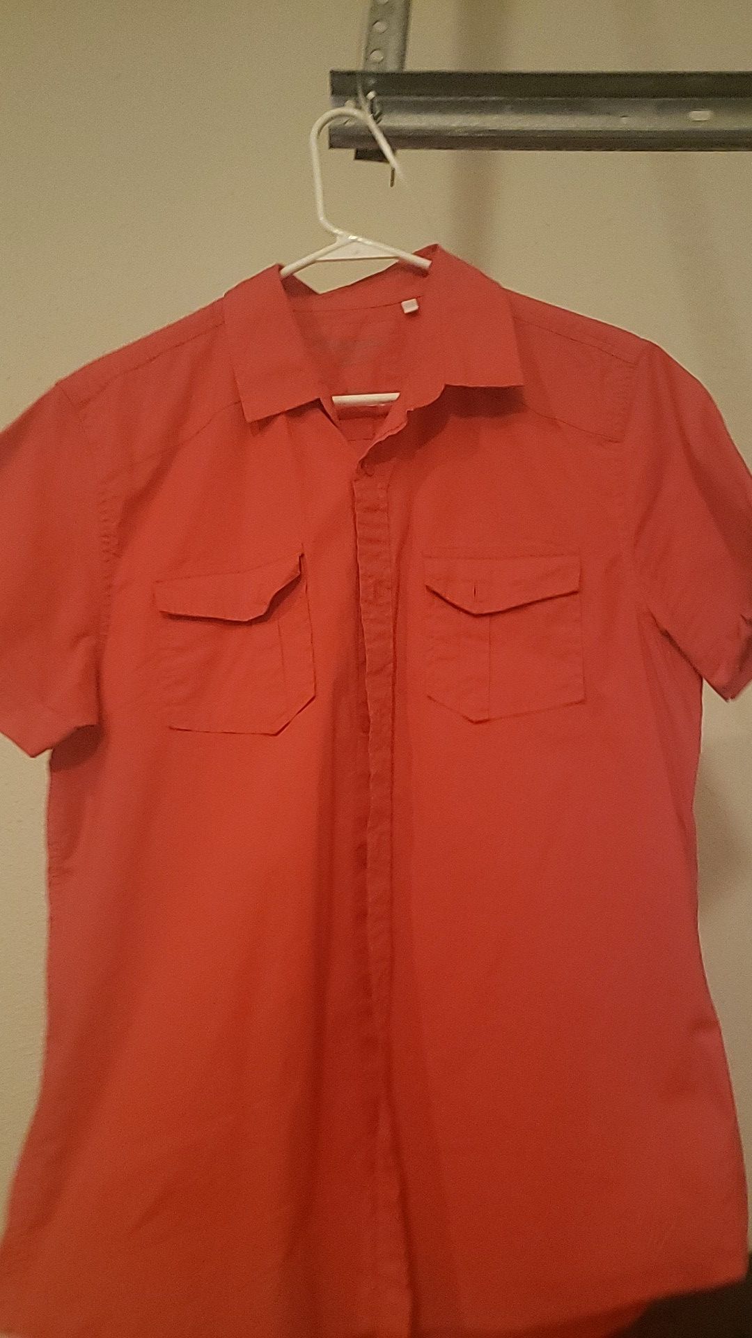 Mens dress shirt and sweater long and short sleeved