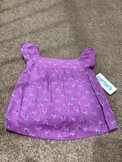 Carter's Baby Girl Purple Floral Top