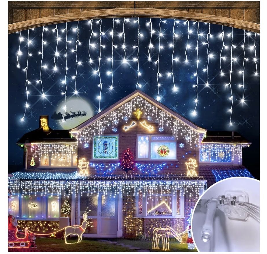 JEAYYDSI 164FT Christmas Lights Outdoor Decorations 1512LED Fairy String Light 12 Lighting Modes with Timer Memory Waterproof Christmas Light for Yard