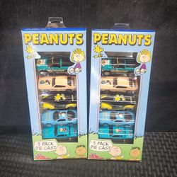 Peanuts Racing Champions 5 Pack Die Cast Cars