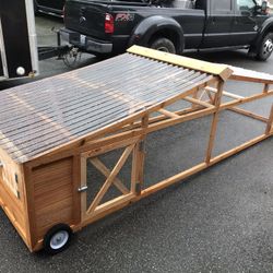Mobile Cedar Chicken Tractor