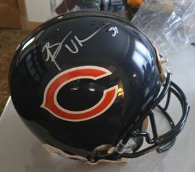 BRIAN URLACHER SIGNED HELMET!